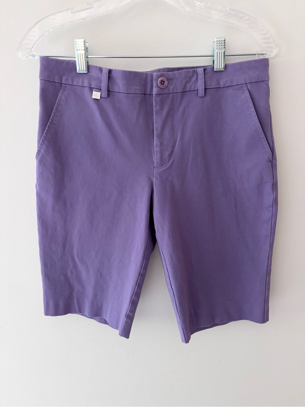 Lauren Ralph Lauren purple Bermuda shorts golf preppy stretchy performance 2